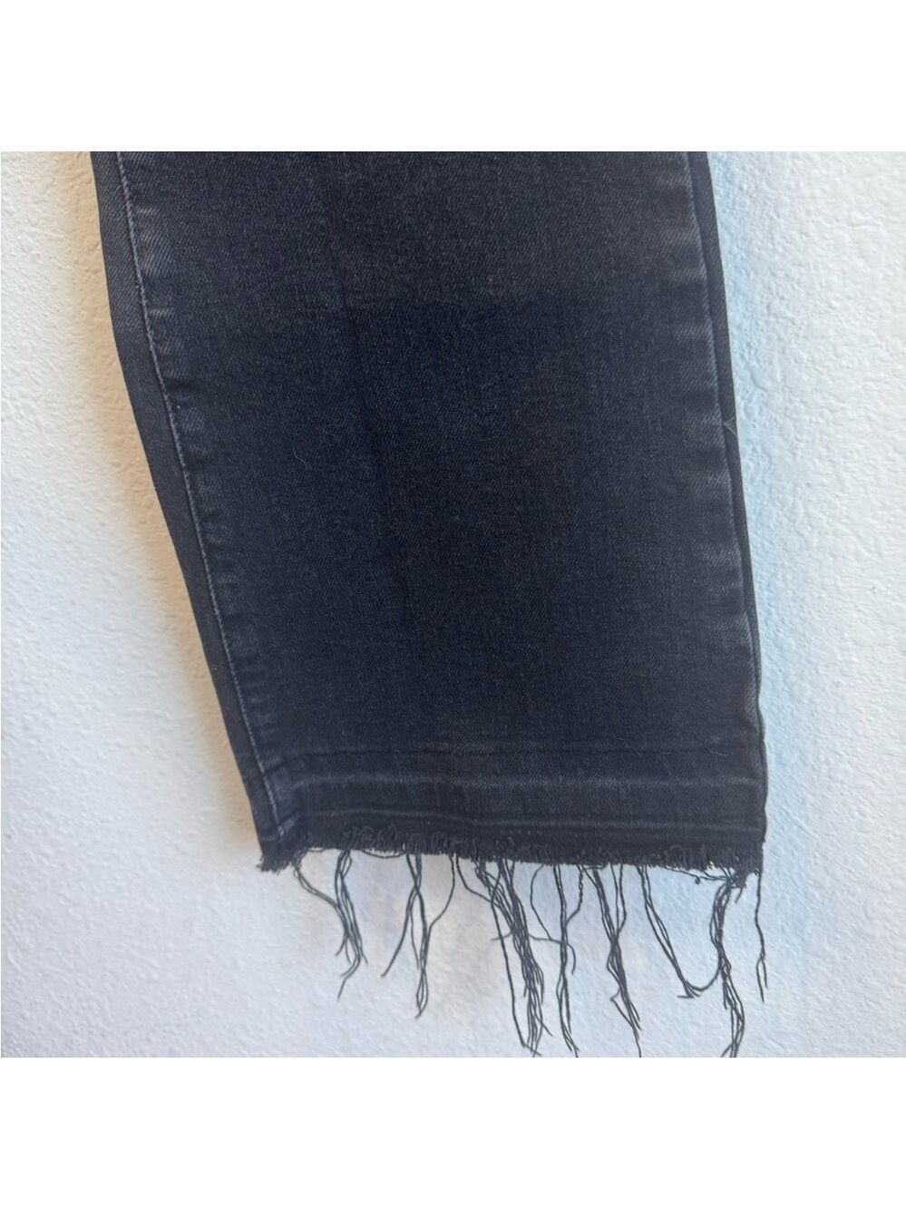 FREE PEOPLE High-Rise Black/Grey Stonewashed Denim - Picture 9 of 12